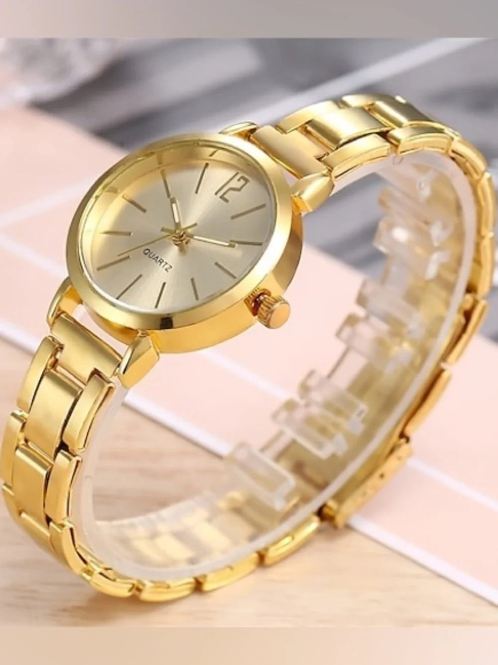 Anthropologie Gold-Tone Women's Quartz Bracelet Watch